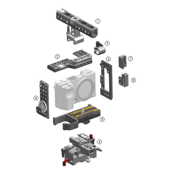 Клетка Tilta For sony a6 series cage(lightweight module without side handle)